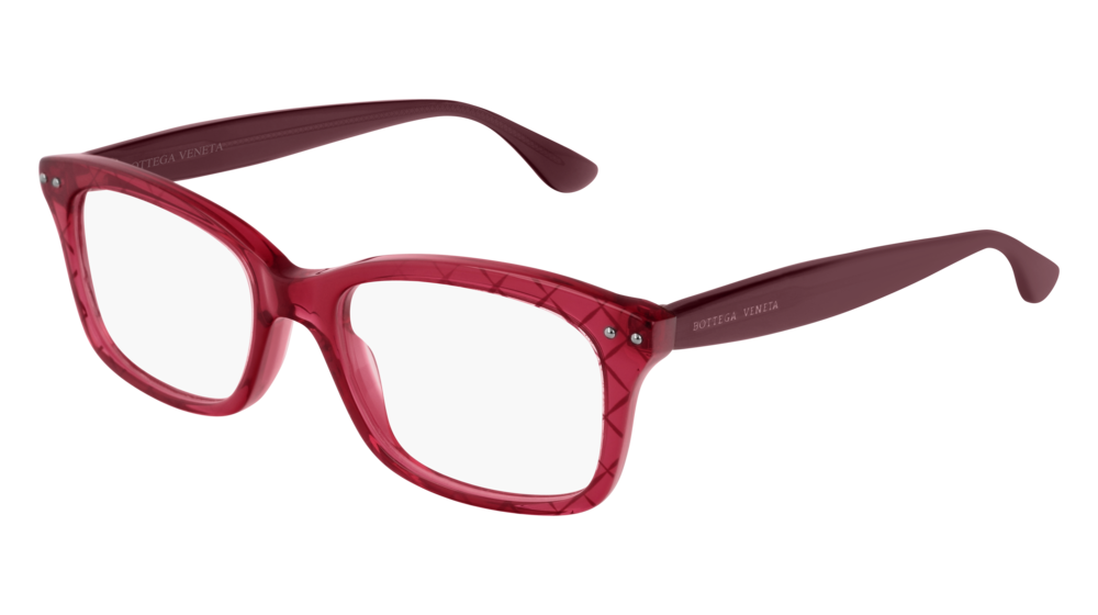 Bottega Veneta Optical Frame Woman Fuchsia Violet Transparent