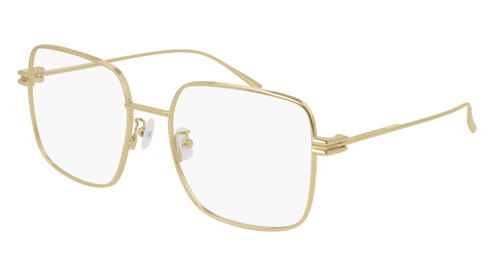 Bottega Veneta Optical Frame Woman Gold Gold Transparent