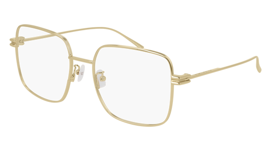 Bottega Veneta Optical Frame Woman Gold Gold Transparent