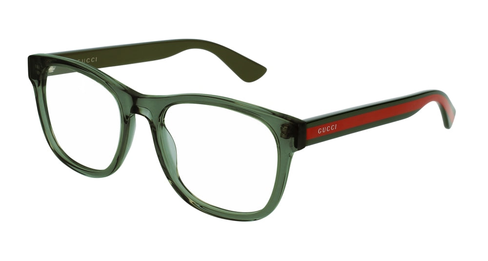 Gucci Optical Frame Man Green Green Transparent