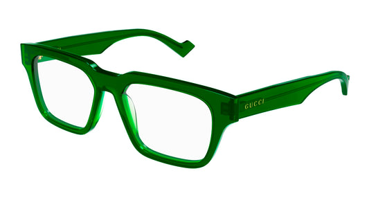 Gucci Optical Frame Man Green Green Transparent