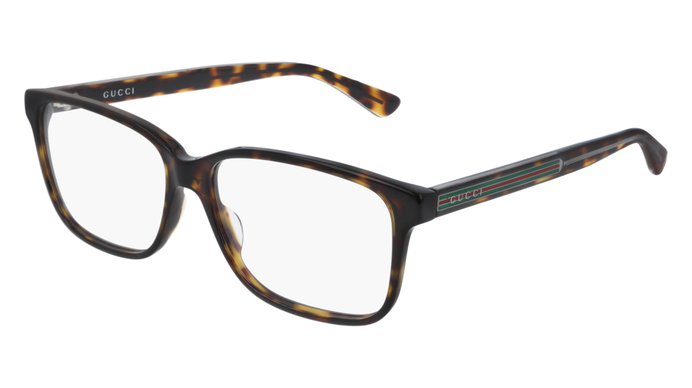 Gucci Optical Frame Man Havana Crystal Transparent