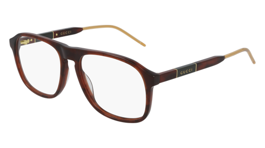 Gucci Optical Frame Man Havana Havana Transparent