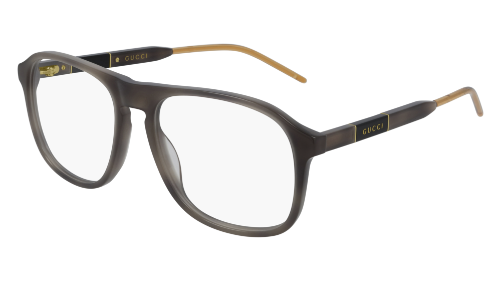 Gucci Optical Frame Man Havana Havana Transparent