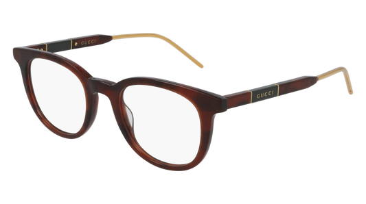 Gucci Optical Frame Man Havana Havana Transparent