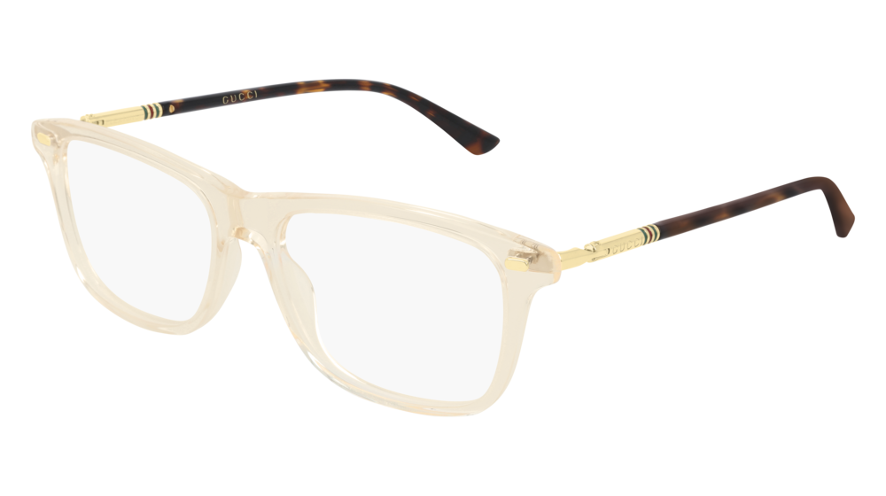 Gucci Optical Frame Man Yellow Gold Transparent