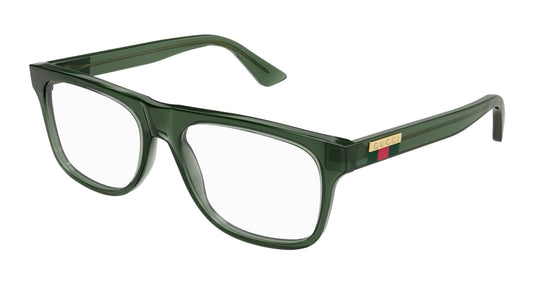 Gucci Optical Frame Man Green Green Transparent