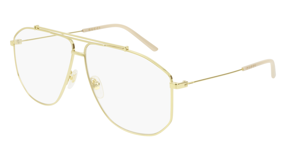 Gucci Optical Frame Man Gold Gold Transparent