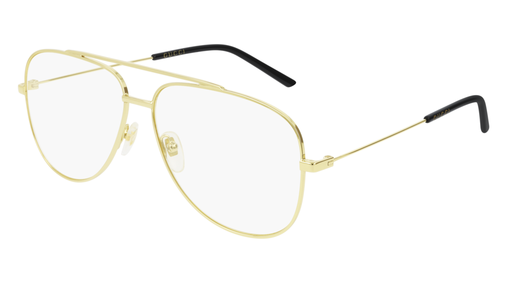 Gucci Optical Frame Man Gold Gold Transparent