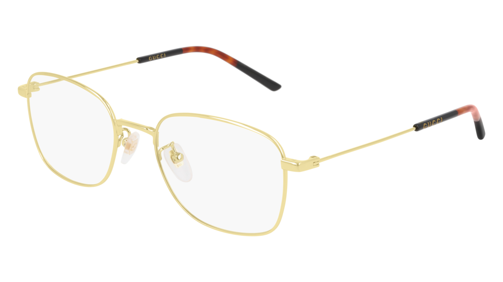 Gucci Optical Frame Man Gold Gold Transparent