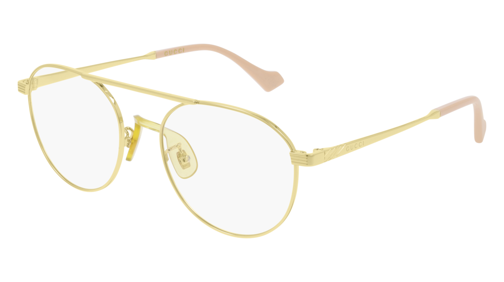 Gucci Optical Frame Man Gold Gold Transparent