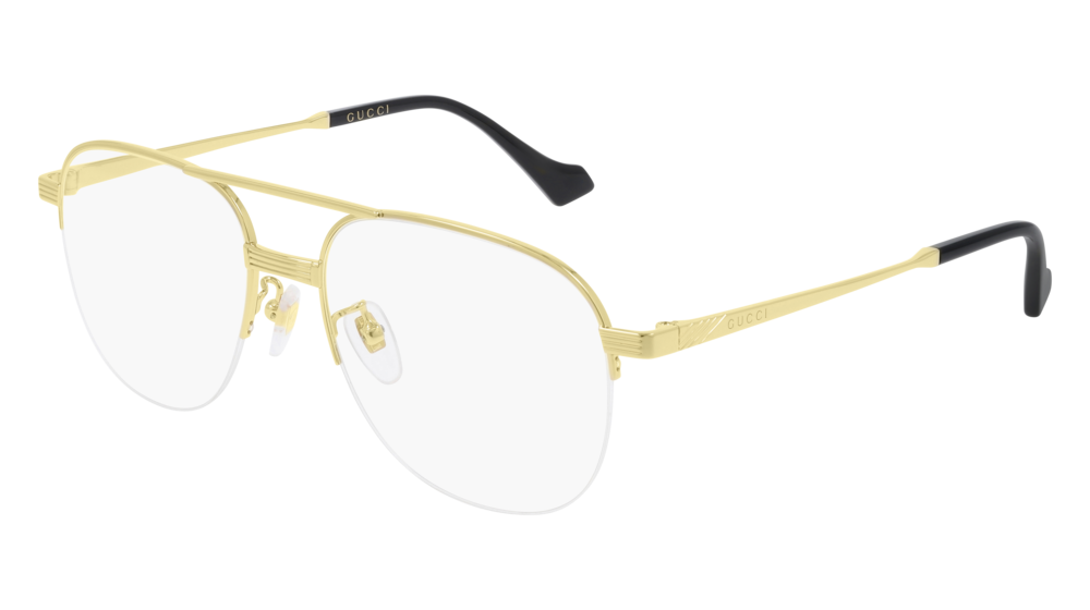 Gucci Optical Frame Man Gold Gold Transparent