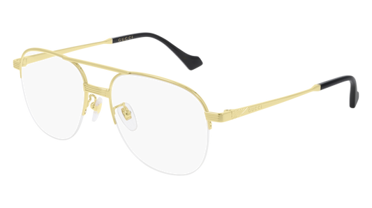 Gucci Optical Frame Man Gold Gold Transparent