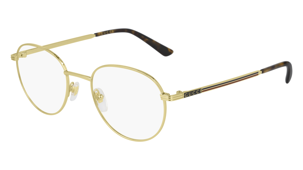 Gucci Optical Frame Man Gold Gold Transparent