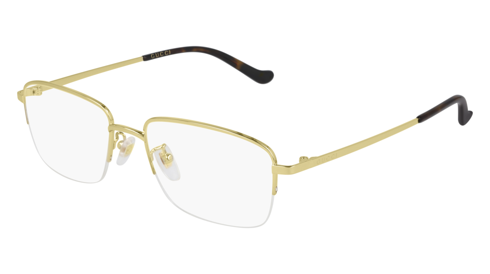 Gucci Optical Frame Man Gold Gold Transparent