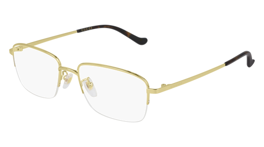 Gucci Optical Frame Man Gold Gold Transparent