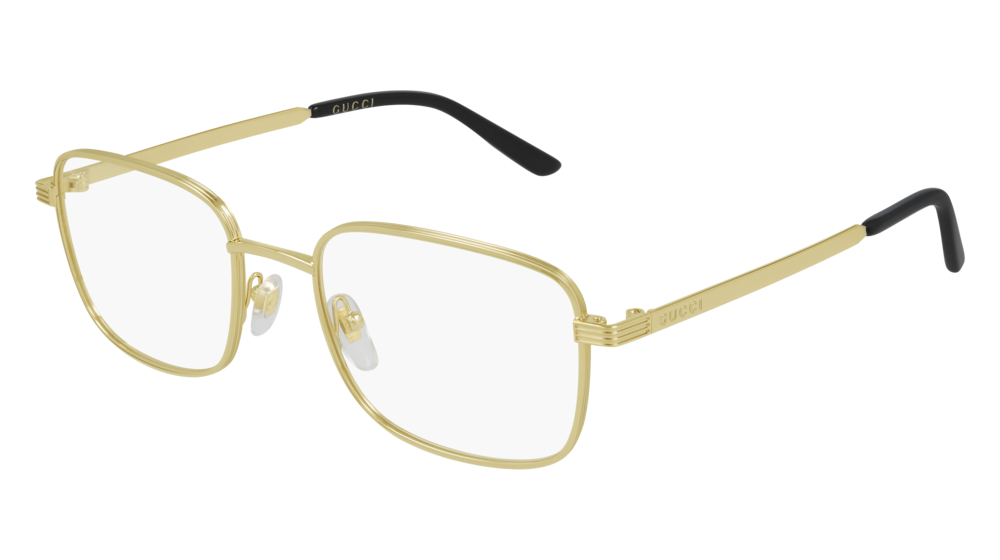 Gucci Optical Frame Man Gold Gold Transparent