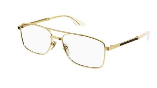 Gucci Optical Frame Man Gold Gold Transparent