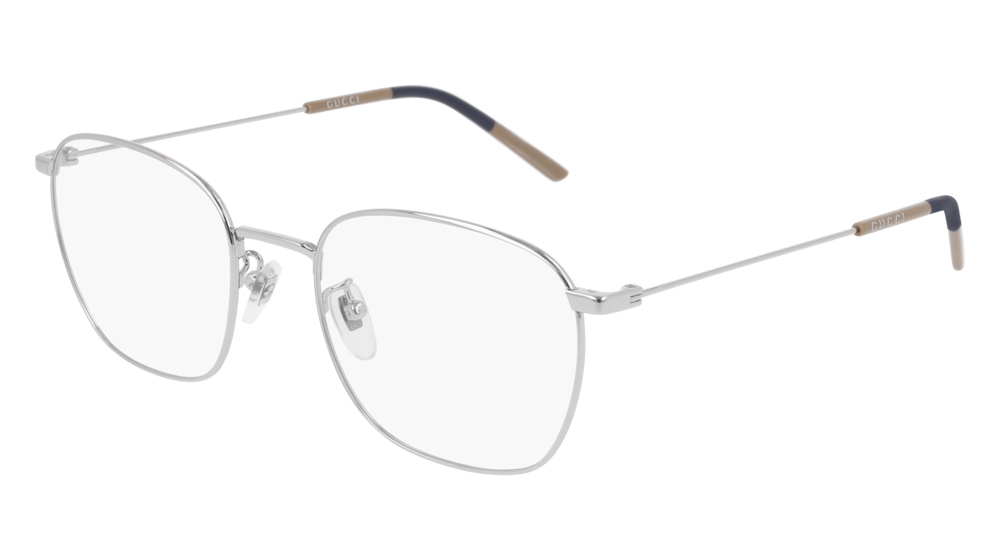 Gucci Optical Frame Man Silver Silver Transparent