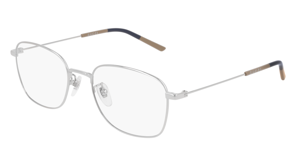 Gucci Optical Frame Man Silver Silver Transparent