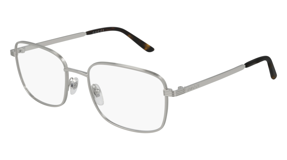 Gucci Optical Frame Man Silver Silver Transparent