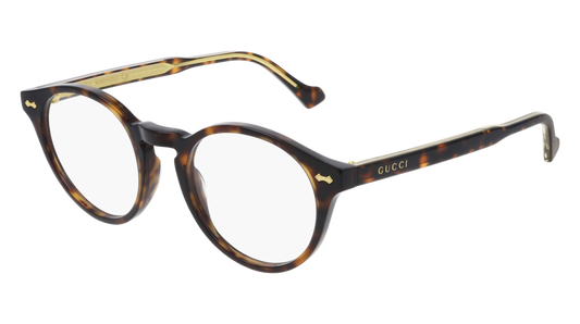 Gucci Optical Frame Unisex Havana Havana Transparent