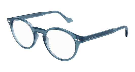 Gucci Optical Frame Unisex Blue Blue Transparent