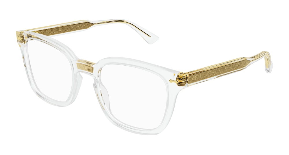 Gucci Optical Frame Unisex Crystal Crystal Transparent