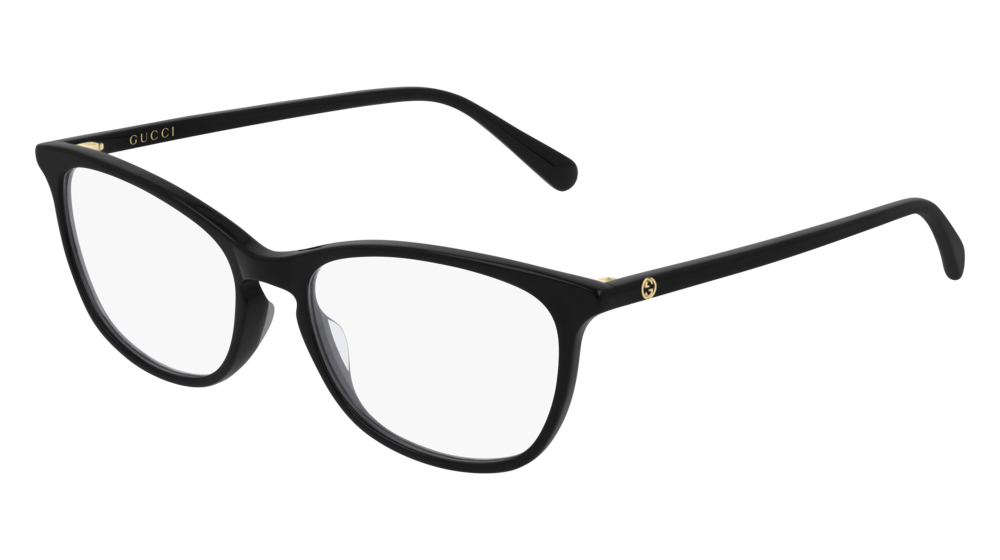 Gucci Optical Frame Woman Black Black Transparent