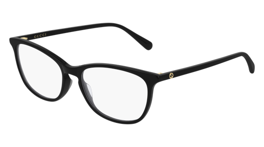 Gucci Optical Frame Woman Black Black Transparent