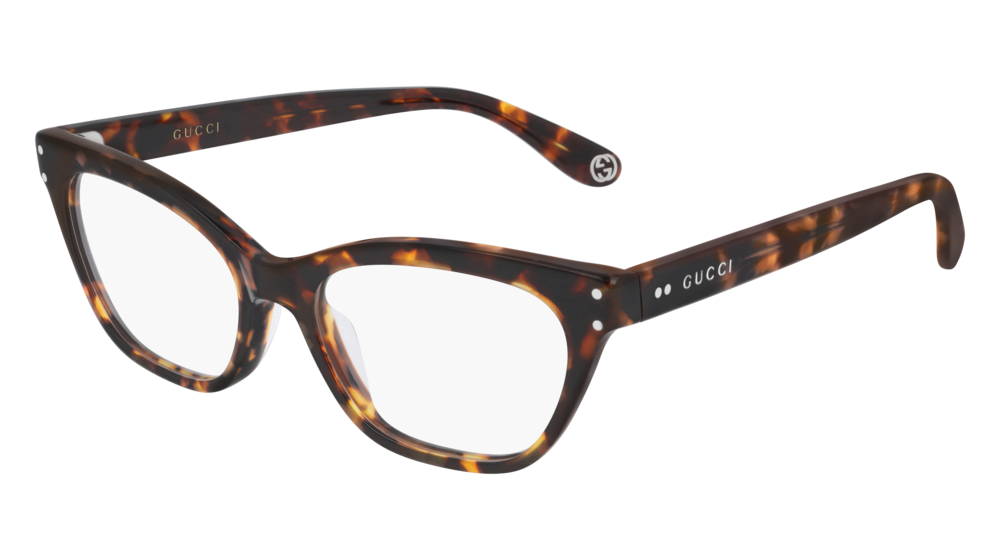 Gucci Optical Frame Woman Havana Havana Transparent