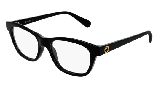 Gucci Optical Frame Woman Black Black Transparent