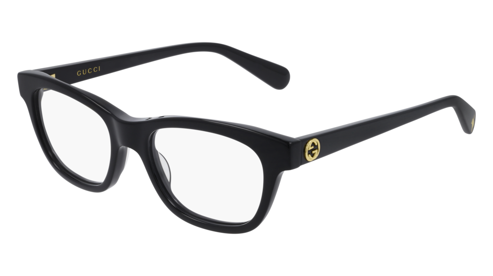 Gucci Optical Frame Woman Black Black Transparent