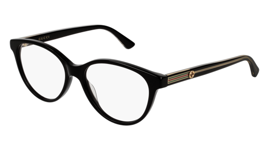 Gucci Optical Frame Woman Black Black Transparent