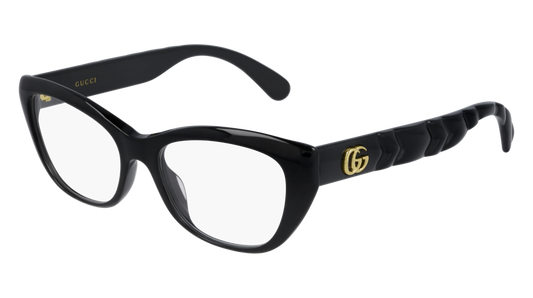 Gucci Optical Frame Woman Black Black Transparent