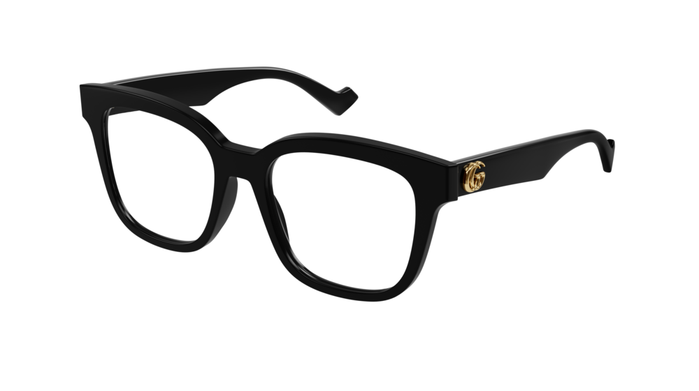 Gucci Optical Frame Woman Black Black Transparent