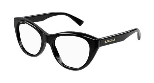 Gucci Optical Frame Woman Black Black Transparent