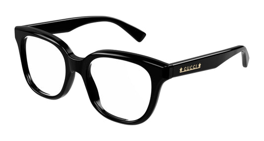 Gucci Optical Frame Woman Black Black Transparent