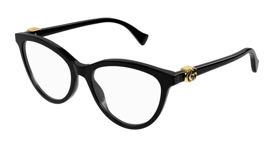 Gucci Optical Frame Woman Black Black Transparent