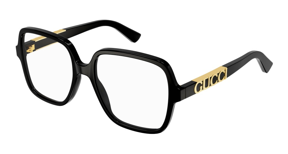 Gucci Optical Frame Woman Black Black Transparent