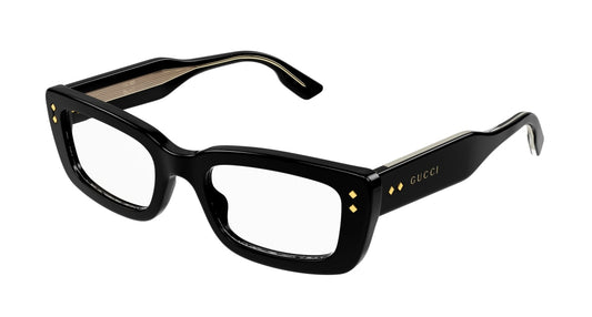 Gucci Optical Frame Woman Black Black Transparent