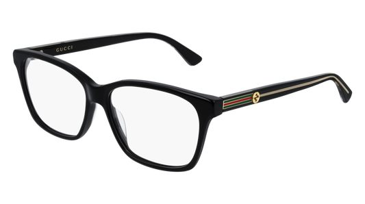 Gucci Optical Frame Woman Black Crystal Transparent