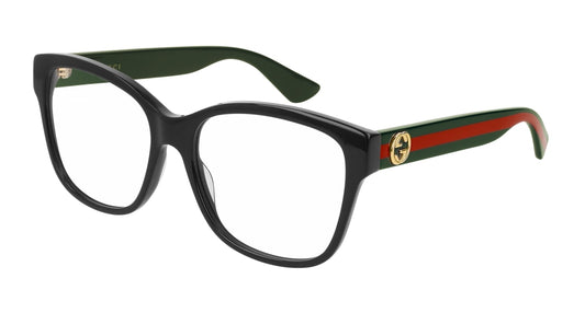 Gucci Optical Frame Woman Black Green Transparent