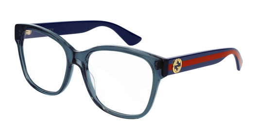 Gucci Optical Frame Woman Blue Blue Transparent