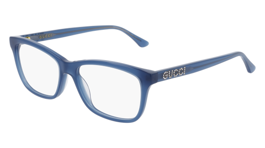 Gucci Optical Frame Woman Blue Blue Transparent