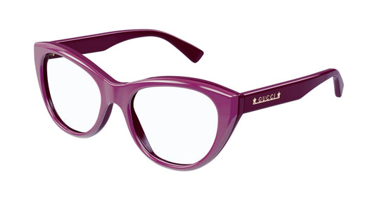 Gucci Optical Frame Woman Burgundy Burgundy Transparent