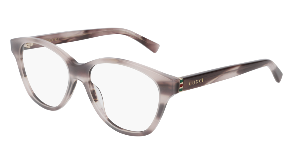 Gucci Optical Frame Woman Havana Gold Transparent