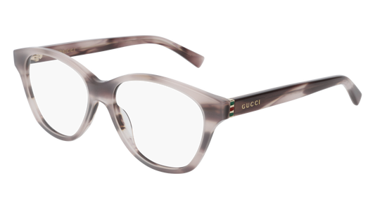 Gucci Optical Frame Woman Havana Gold Transparent