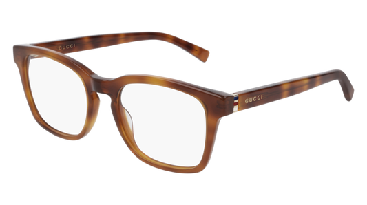 Gucci Optical Frame Woman Havana Gold Transparent