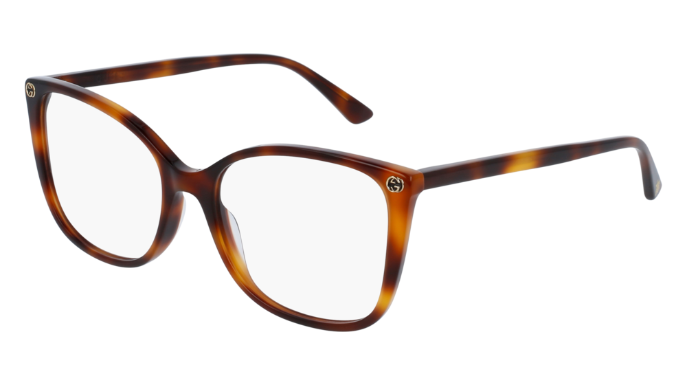 Gucci Optical Frame Woman Havana Havana Transparent